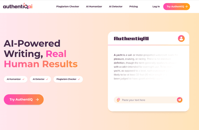 AuthentiQAI marketing card